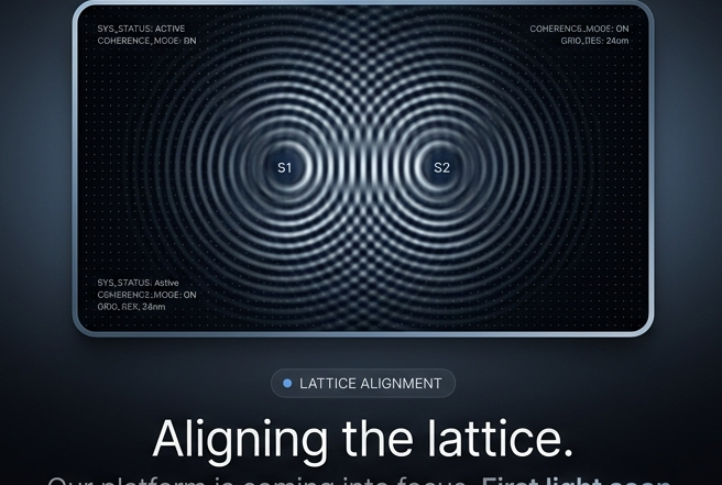 Moiré Coherent Wave Field Interference